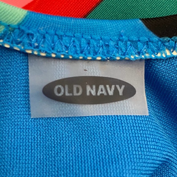 Old Navy Rainbow Striped One Piece Swimsuit - Picture 8 of 9